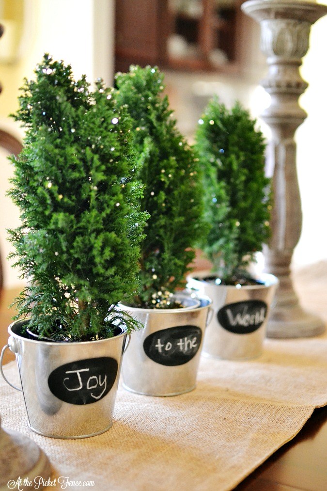 Mini Christmas Tree Planters
