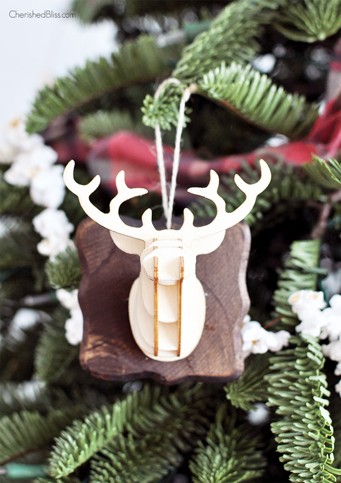 3D Deer Head Ornament