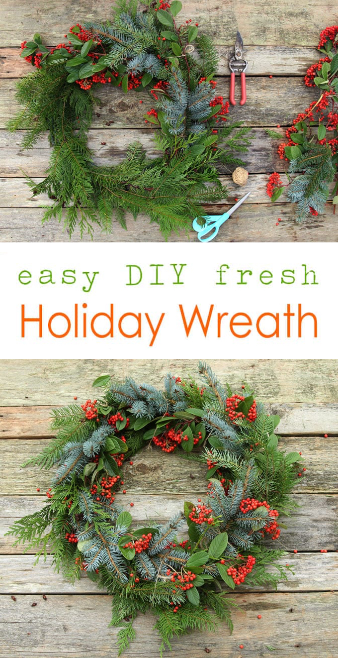 Easy DIY Fresh Christmas Wreath