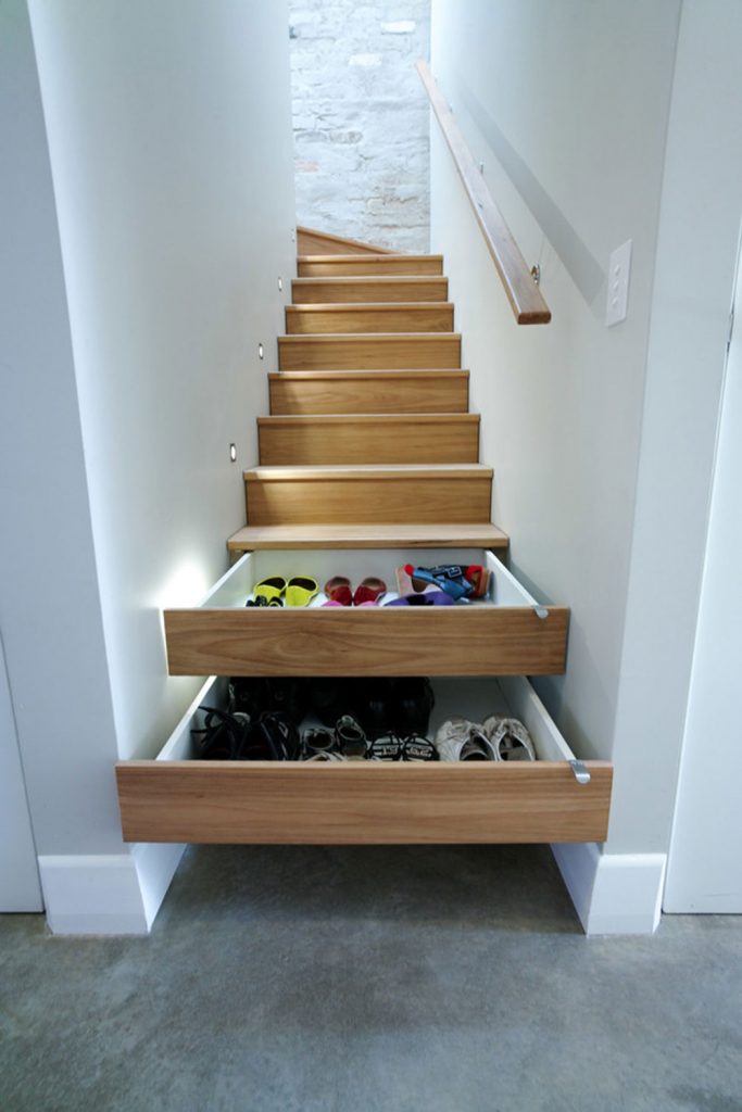 Clever Stair Shoe Storage Solution