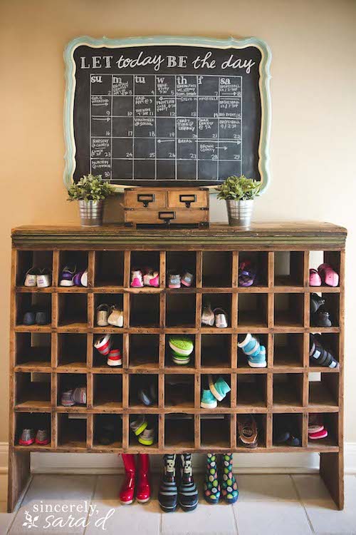 DIY Shoe Storage Cubby