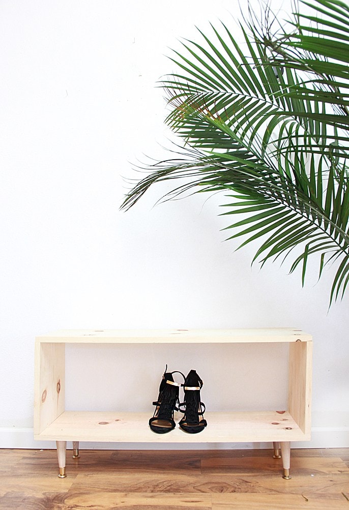 Minimalist Wooden Shoe Rack