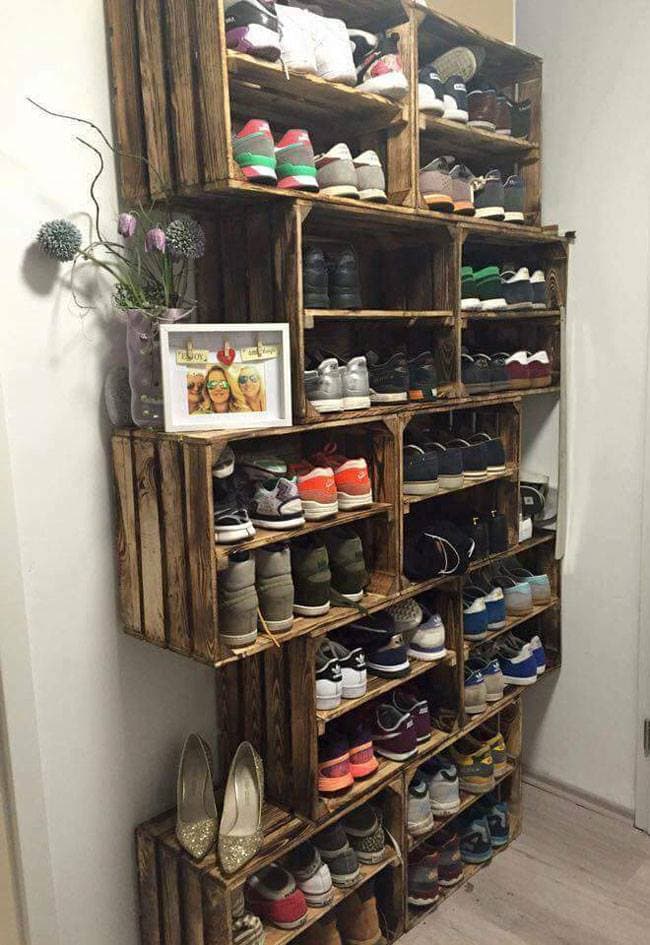 Shoe Rack from Rustic Crates