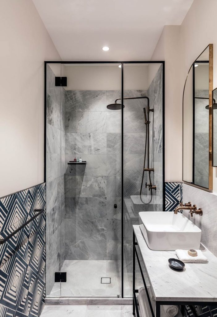 Grey Marble Shower Tiles