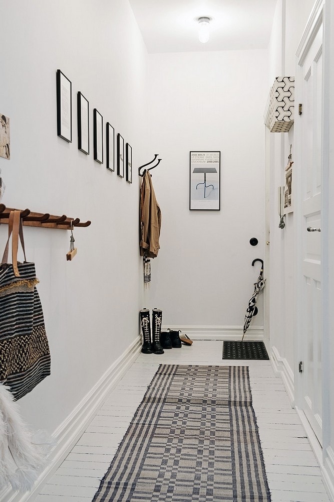 Bright Entryway with Small Wall Gallery