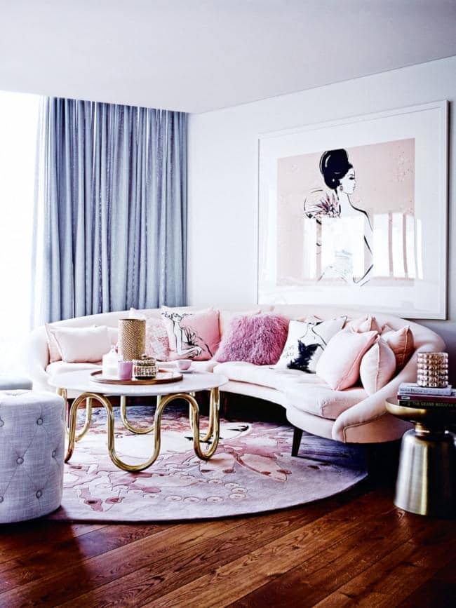 Blush Pink Sofas Add A Touch Of Color To Your Living Room