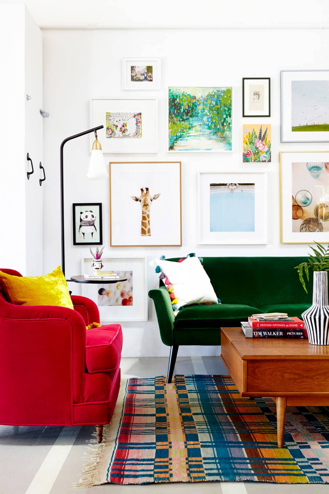 Colorful Gallery Wall