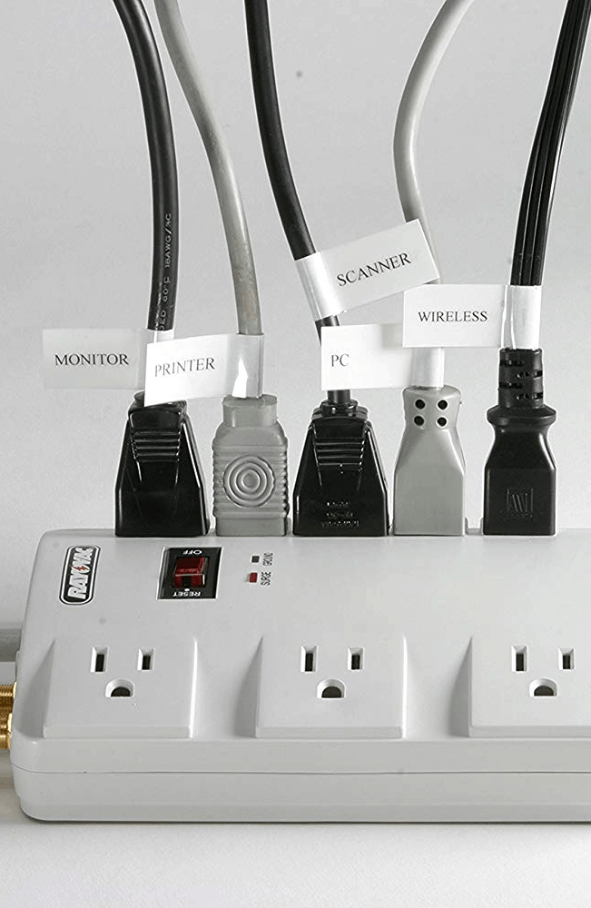 Cable Organization with Labels
