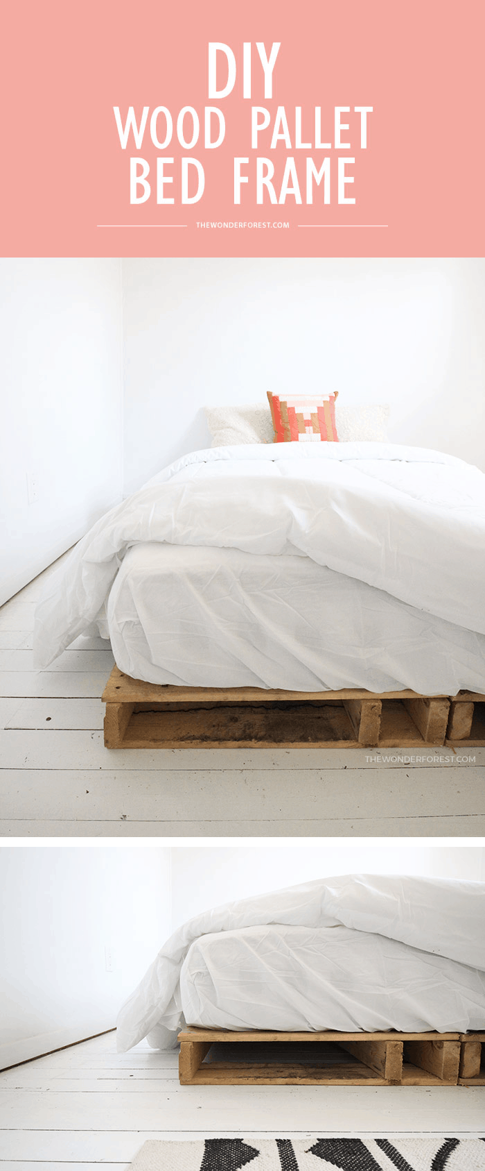 DIY Wood Pallet Bed Frame