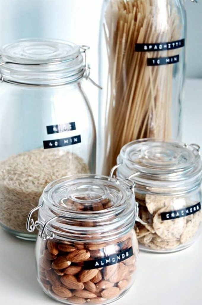 Labeled Kitchen Jars