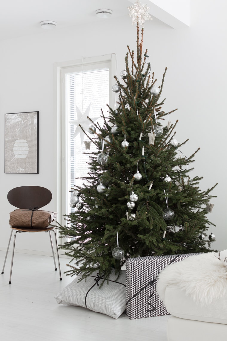 Silver Decor Christmas Tree