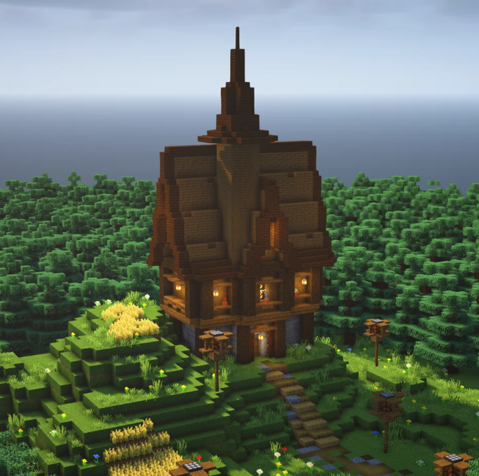 Minecraft Medieval House with Tower