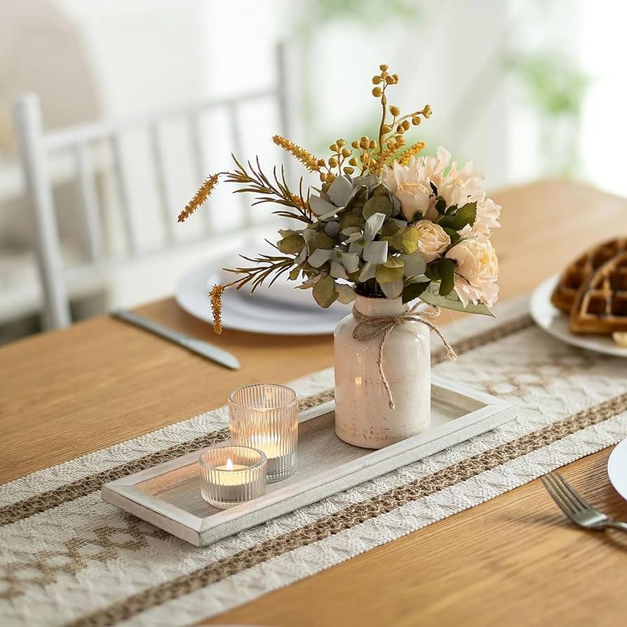 A Wooden Tray With Everyday Essentials