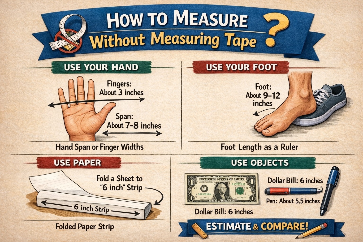 How to Measure Without Measuring Tape