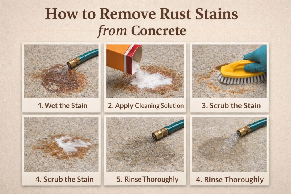 How to Remove Rust Stains from Concrete – Fast & Easy Guide