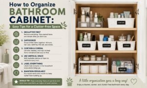 How to Organize Bathroom Cabinet