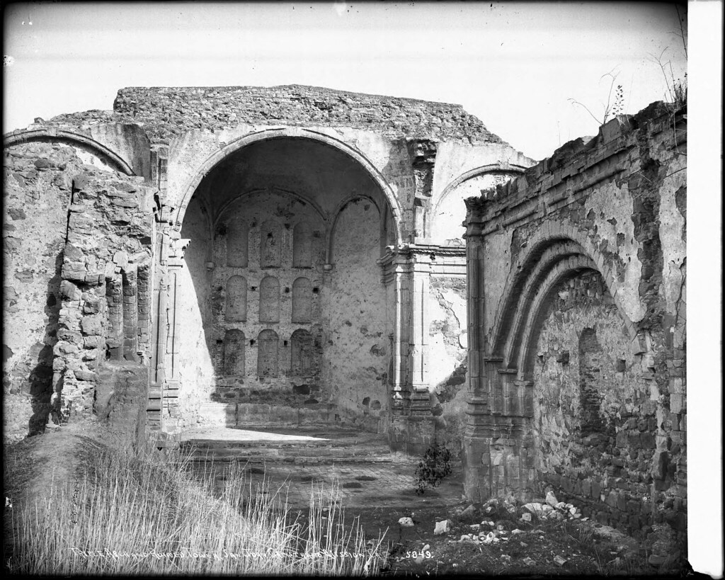 View of parts of Mission San Juan Capistrano in ruins, Orange County, ca.1900 (CHS-5849)